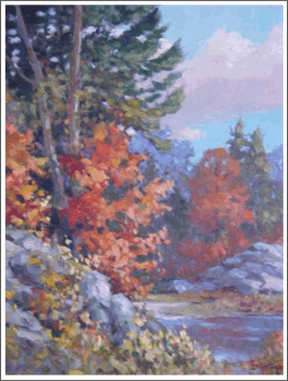 "Fall At The Rockies"  Oil  20"x 16" 